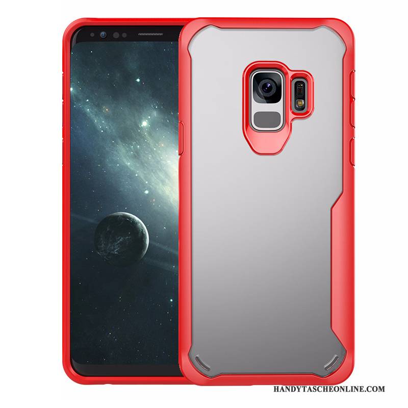 Hülle Samsung Galaxy S9 Schutz Rot Business, Case Samsung Galaxy S9 Taschen Transparent Ballon