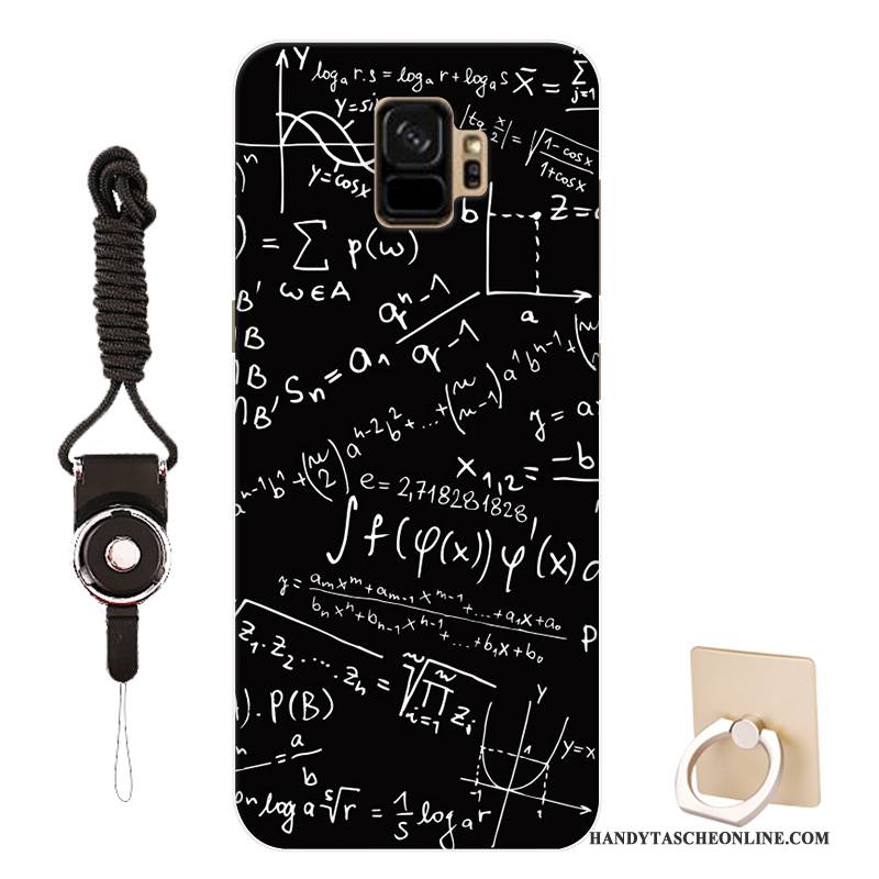 Hülle Samsung Galaxy S9 Schutz Schwarz Handyhüllen, Case Samsung Galaxy S9 Silikon Muster Angepasst