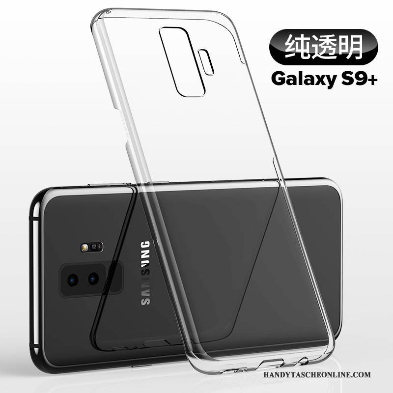 Hülle Samsung Galaxy S9+ Schutz Schwarz Transparent, Case Samsung Galaxy S9+ Dünne Anti-sturz