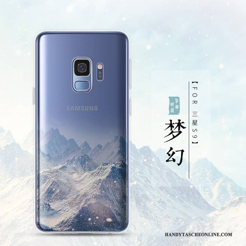 Hülle Samsung Galaxy S9 Schutz Transparent Landschaft, Case Samsung Galaxy S9 Kreativ Anti-sturz Handyhüllen