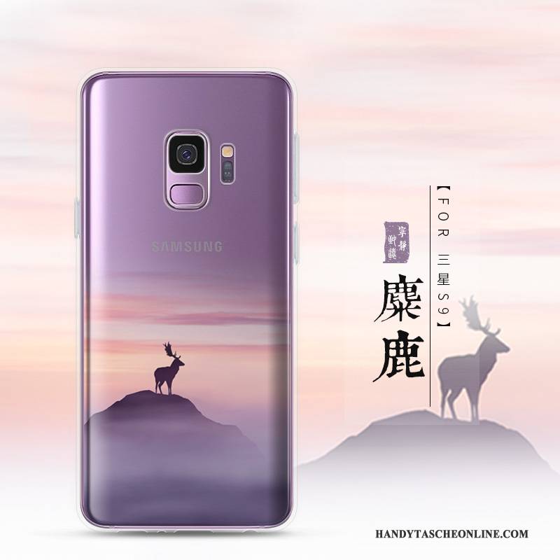 Hülle Samsung Galaxy S9 Schutz Transparent Landschaft, Case Samsung Galaxy S9 Kreativ Anti-sturz Handyhüllen