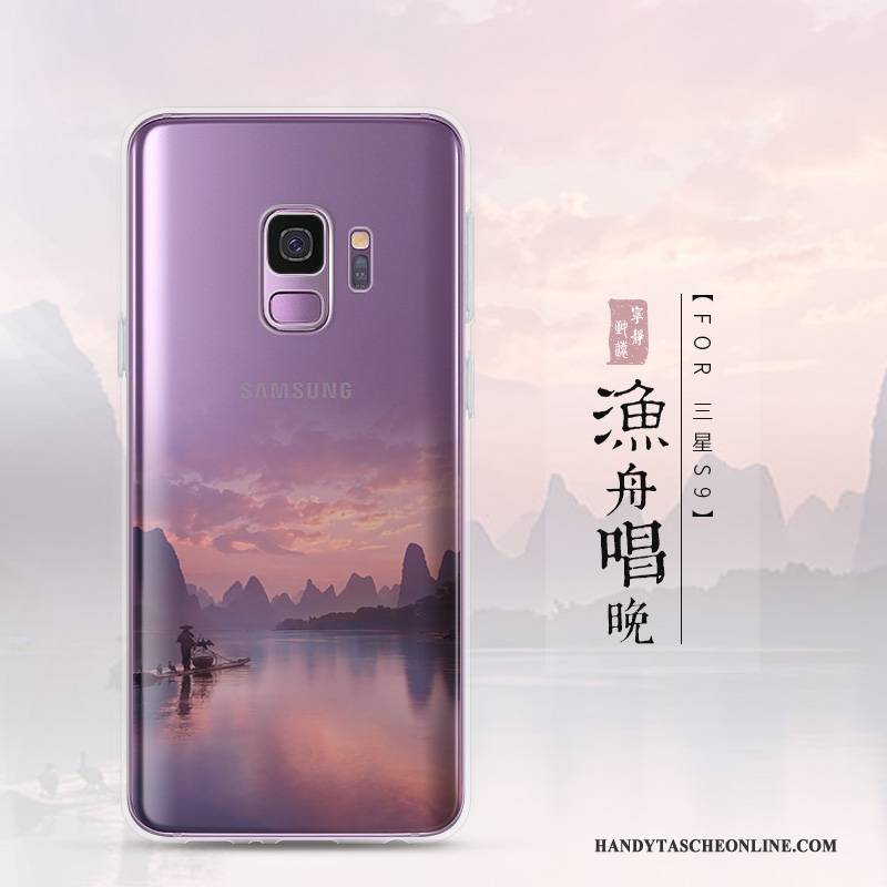 Hülle Samsung Galaxy S9 Schutz Transparent Landschaft, Case Samsung Galaxy S9 Kreativ Anti-sturz Handyhüllen