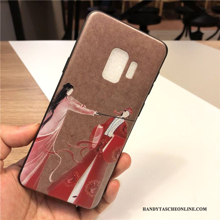 Hülle Samsung Galaxy S9+ Schutz Trend Nette, Case Samsung Galaxy S9+ Taschen Anti-sturz Blau