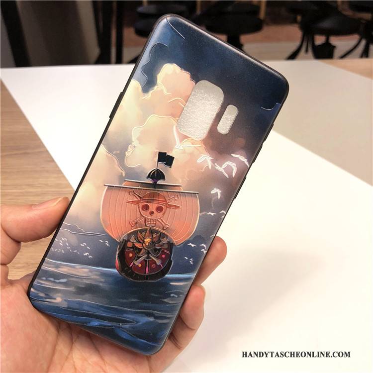 Hülle Samsung Galaxy S9+ Schutz Trend Nette, Case Samsung Galaxy S9+ Taschen Anti-sturz Blau