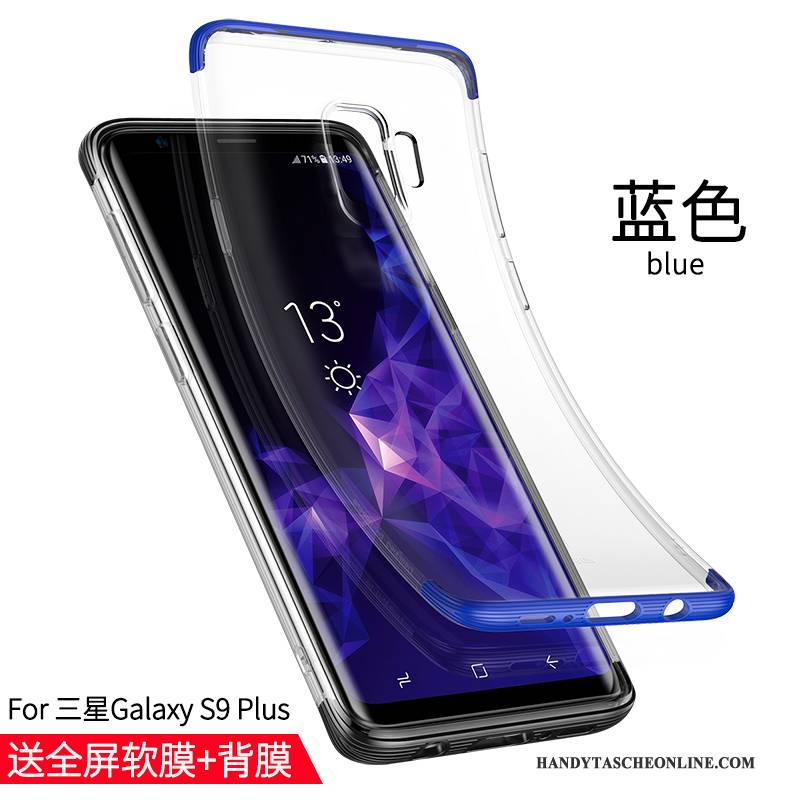 Hülle Samsung Galaxy S9+ Silikon Blau Schlank, Case Samsung Galaxy S9+ Weiche Trend Anti-sturz