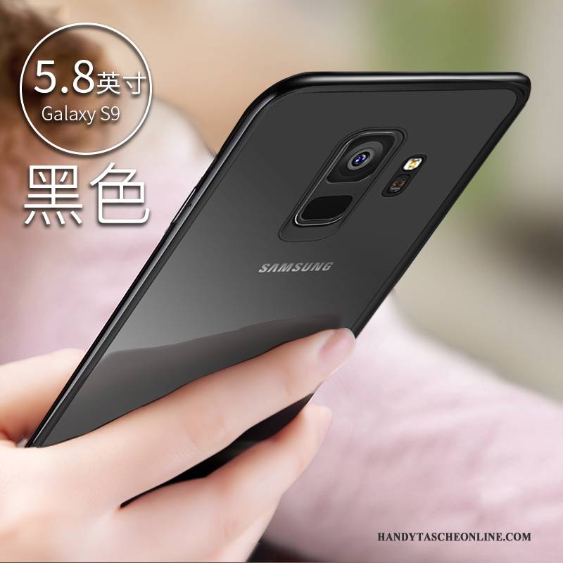 Hülle Samsung Galaxy S9 Silikon Dünne Schwarz, Case Samsung Galaxy S9 Schutz Transparent Handyhüllen