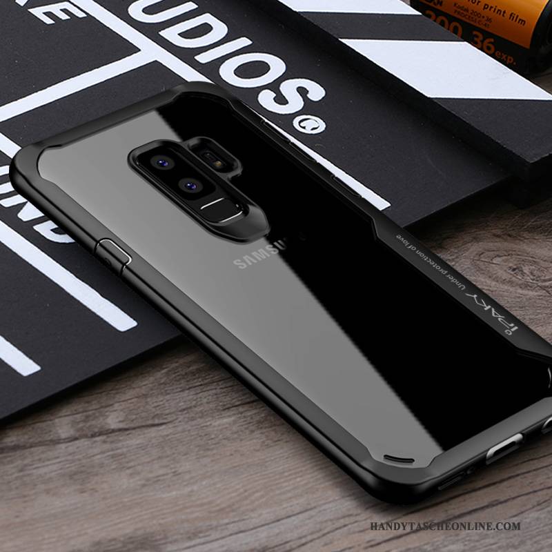 Hülle Samsung Galaxy S9+ Silikon Persönlichkeit Anti-sturz, Case Samsung Galaxy S9+ Kreativ Schwarz Transparent