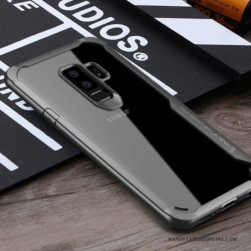 Hülle Samsung Galaxy S9+ Silikon Persönlichkeit Anti-sturz, Case Samsung Galaxy S9+ Kreativ Schwarz Transparent