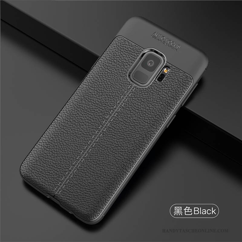 Hülle Samsung Galaxy S9 Silikon Schwarz Anti-sturz, Case Samsung Galaxy S9 Weiche Handyhüllen Neu