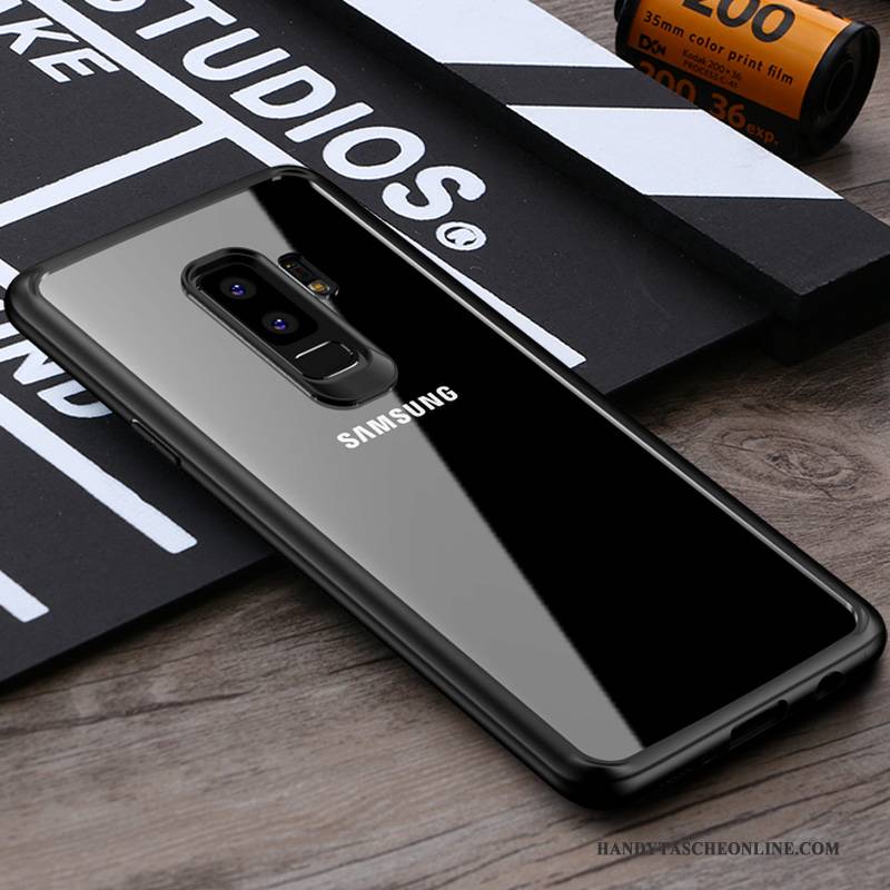 Hülle Samsung Galaxy S9+ Silikon Trend Anti-sturz, Case Samsung Galaxy S9+ Weiche Dunkelblau Transparent