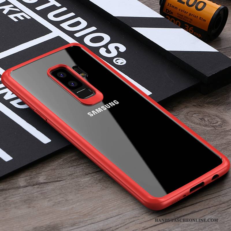 Hülle Samsung Galaxy S9+ Silikon Trend Anti-sturz, Case Samsung Galaxy S9+ Weiche Dunkelblau Transparent