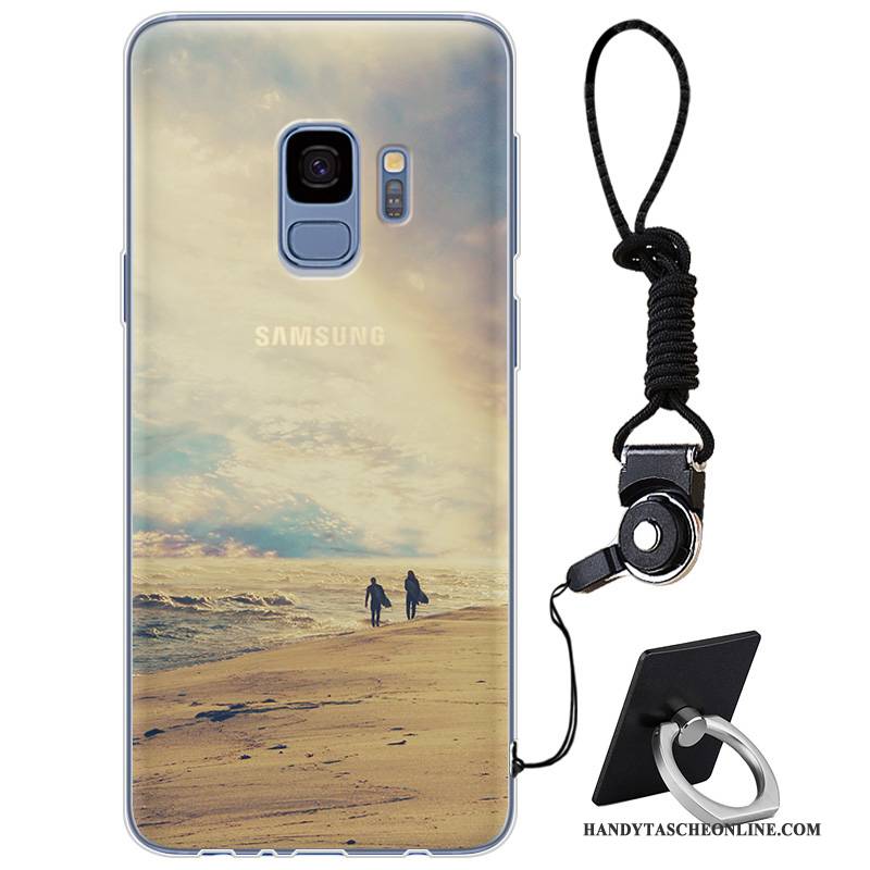 Hülle Samsung Galaxy S9 Silikon Trendmarke Handyhüllen, Case Samsung Galaxy S9 Weiche Gelb Elegant