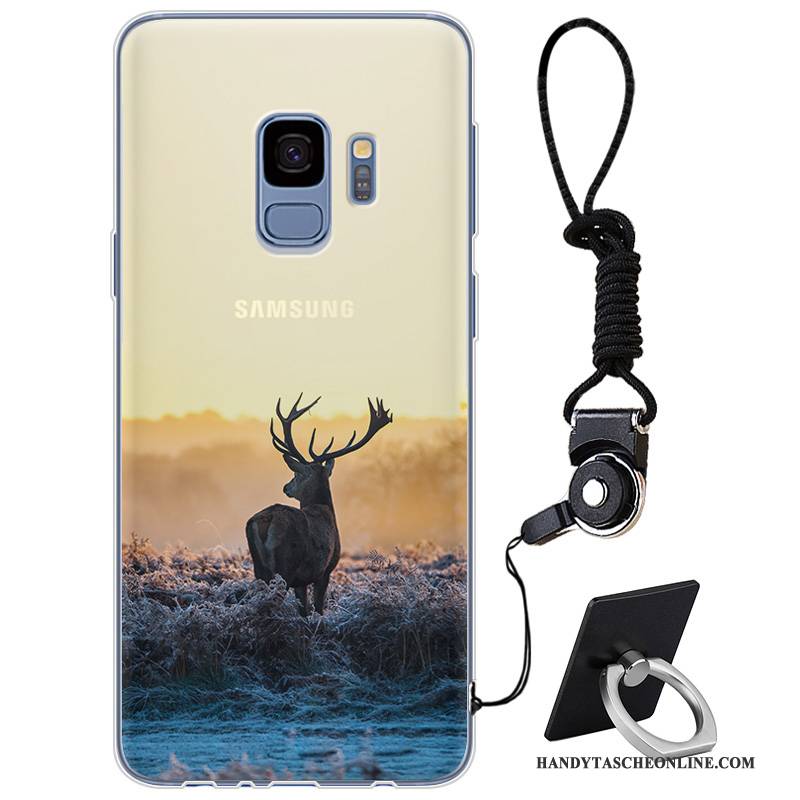 Hülle Samsung Galaxy S9 Silikon Trendmarke Handyhüllen, Case Samsung Galaxy S9 Weiche Gelb Elegant