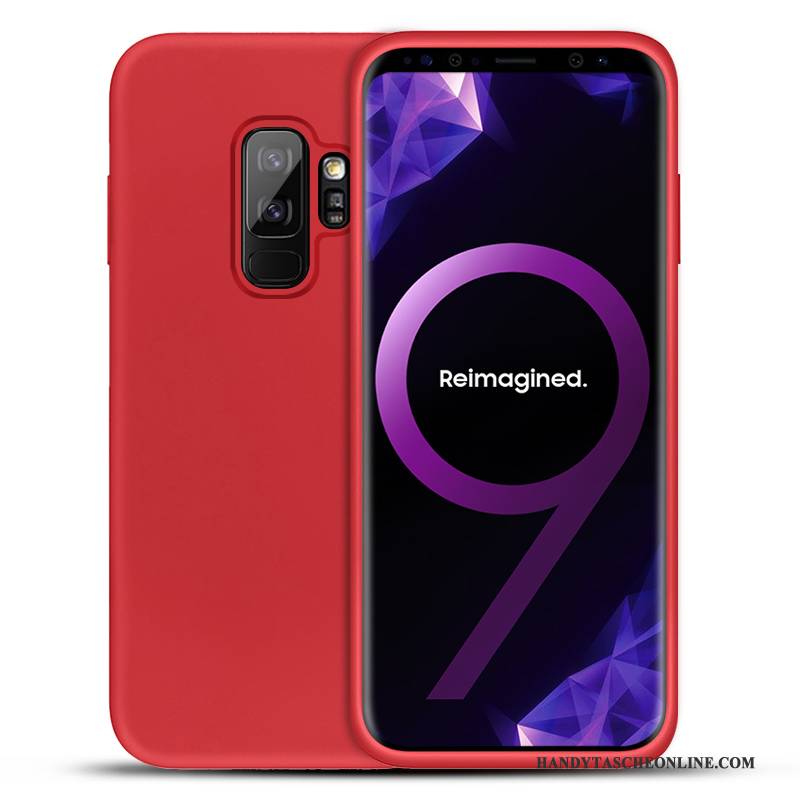 Hülle Samsung Galaxy S9+ Taschen Anti-sturz Handyhüllen, Case Samsung Galaxy S9+ Schutz Rot