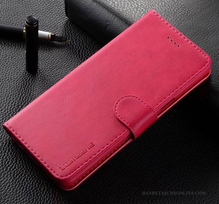 Hülle Samsung Galaxy S9 Taschen Anti-sturz Rot, Case Samsung Galaxy S9 Folio Handyhüllen