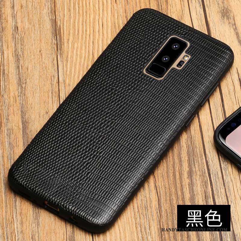 Hülle Samsung Galaxy S9+ Taschen Anti-sturz Trendmarke, Case Samsung Galaxy S9+ Luxus Dunkelblau Persönlichkeit