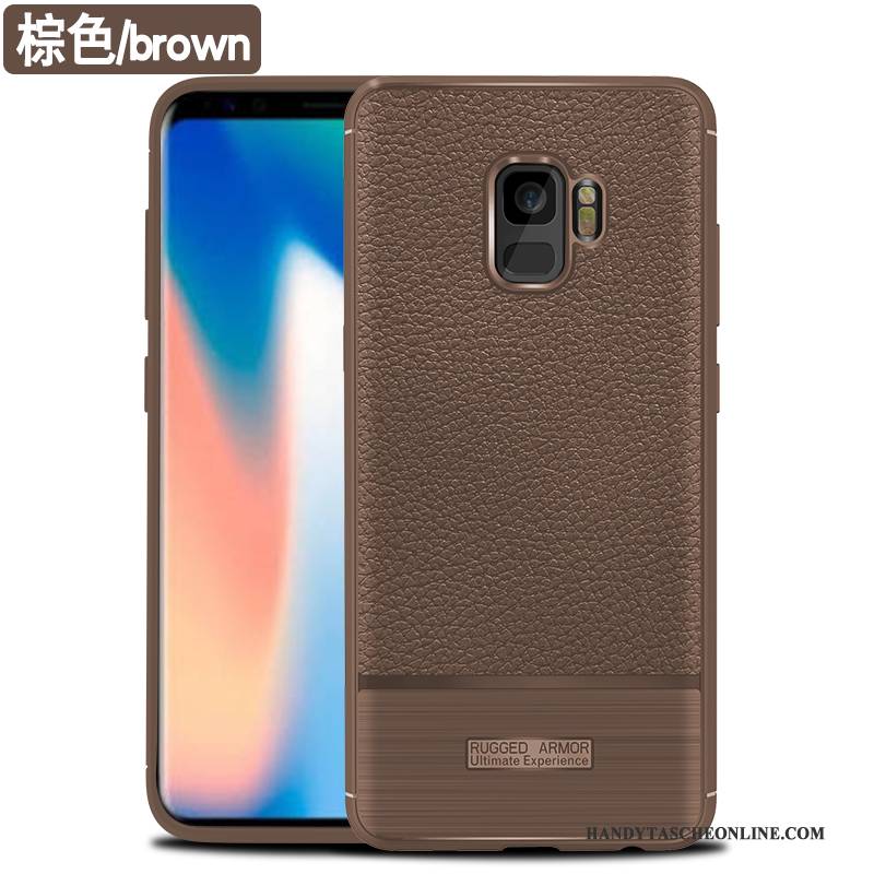 Hülle Samsung Galaxy S9 Taschen Handyhüllen Anti-sturz, Case Samsung Galaxy S9 Schutz Rot