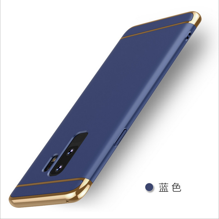 Hülle Samsung Galaxy S9+ Taschen Handyhüllen Persönlichkeit, Case Samsung Galaxy S9+ Schutz Gold Nubuck