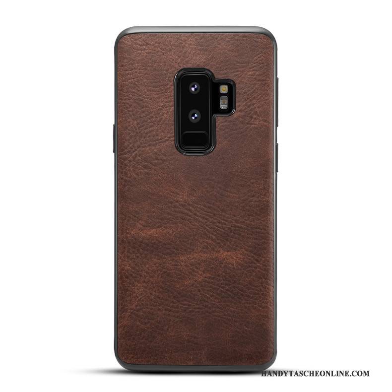 Hülle Samsung Galaxy S9+ Taschen Muster Lichtfarbe, Case Samsung Galaxy S9+ Leder Handyhüllen Anti-sturz