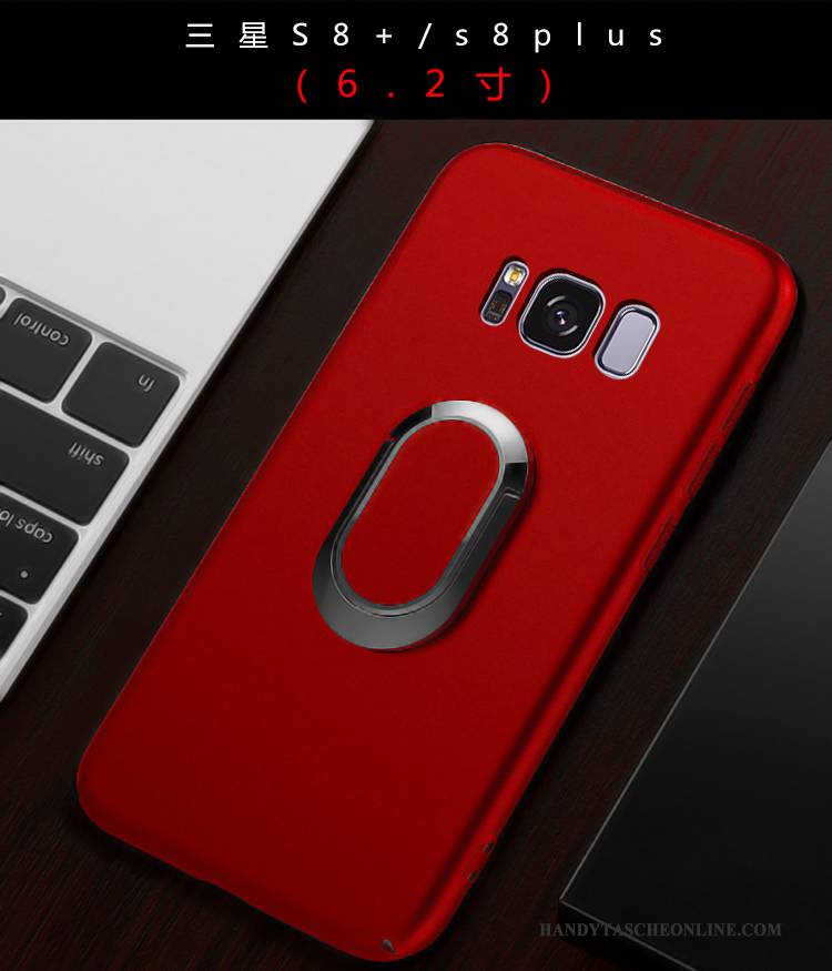 Hülle Samsung Galaxy S9+ Taschen Nubuck Rot, Case Samsung Galaxy S9+ Schwer Anti-sturz