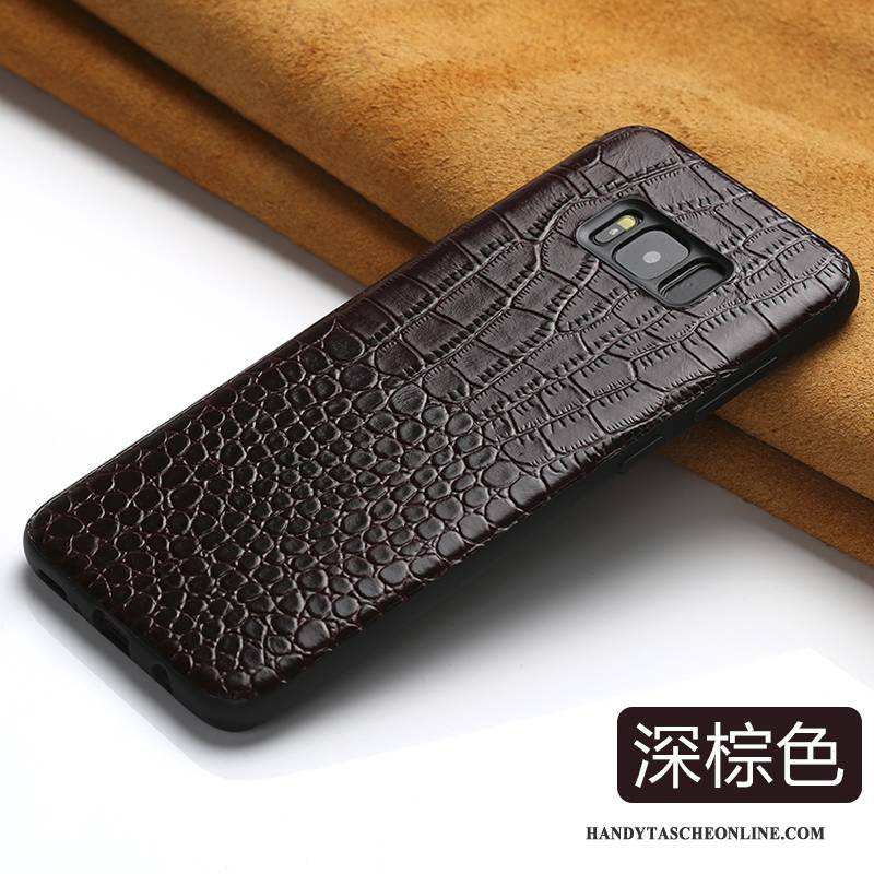 Hülle Samsung Galaxy S9+ Taschen Schlank Anti-sturz, Case Samsung Galaxy S9+ Leder Dunkelblau Persönlichkeit