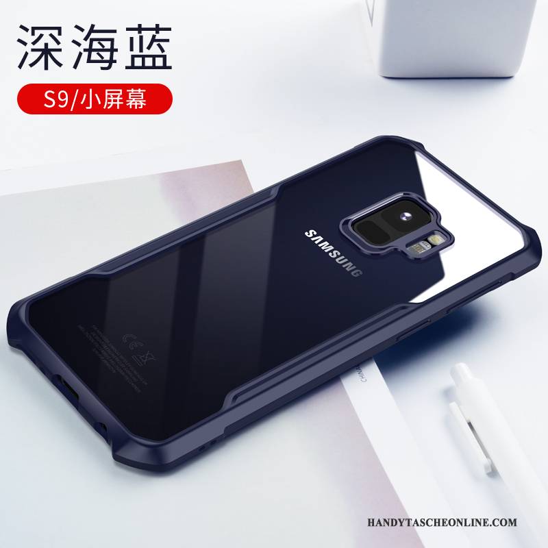 Hülle Samsung Galaxy S9 Taschen Schwarz Handyhüllen, Case Samsung Galaxy S9 Schutz Transparent Anti-sturz