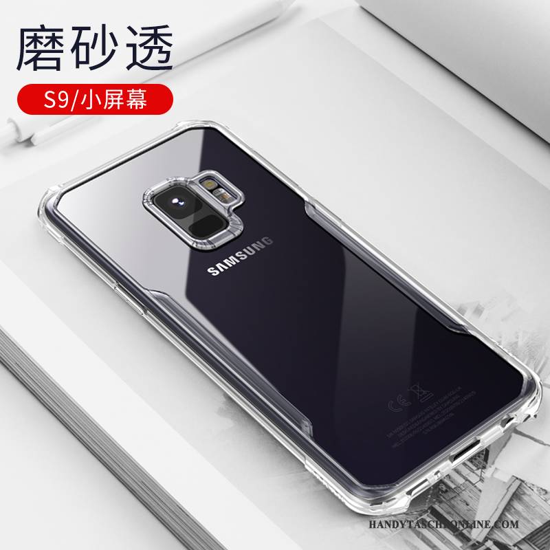 Hülle Samsung Galaxy S9 Taschen Schwarz Handyhüllen, Case Samsung Galaxy S9 Schutz Transparent Anti-sturz