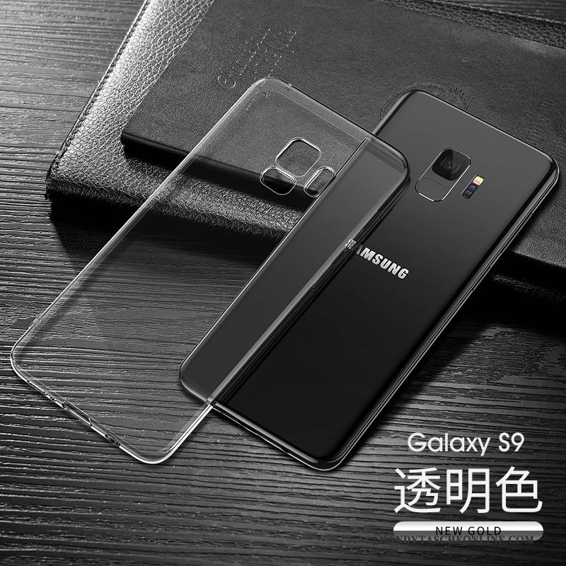 Hülle Samsung Galaxy S9 Taschen Transparent Dunkelblau, Case Samsung Galaxy S9 Schutz Handyhüllen Anti-sturz