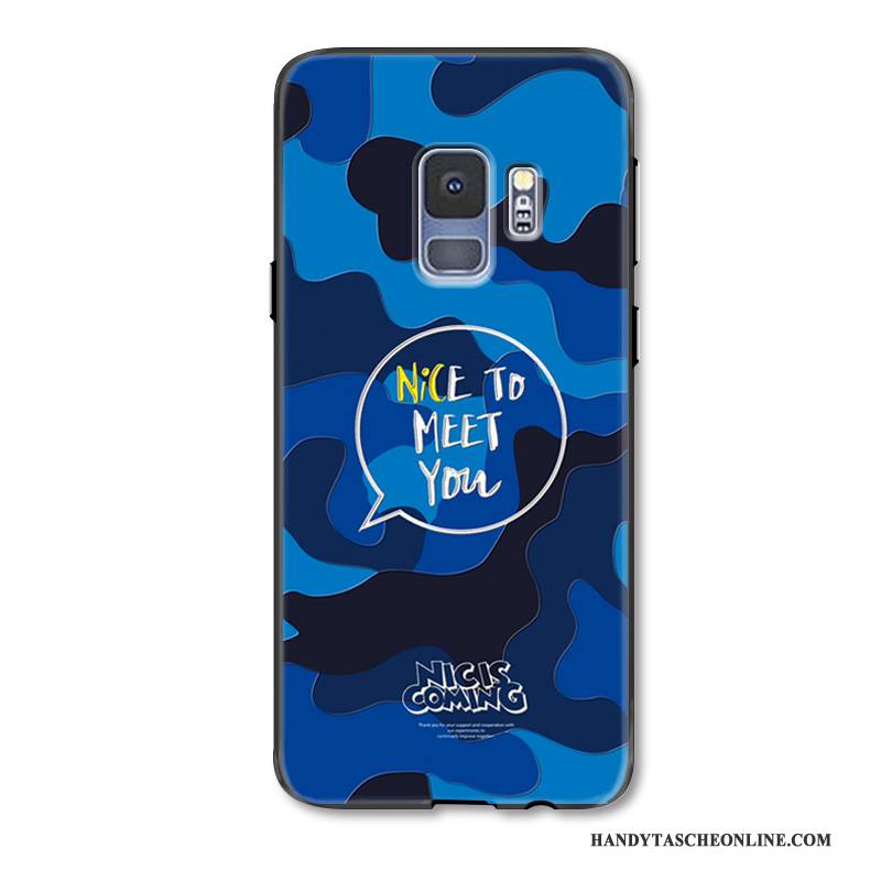 Hülle Samsung Galaxy S9 Taschen Trend Tarnung, Case Samsung Galaxy S9 Schutz Grün Handyhüllen