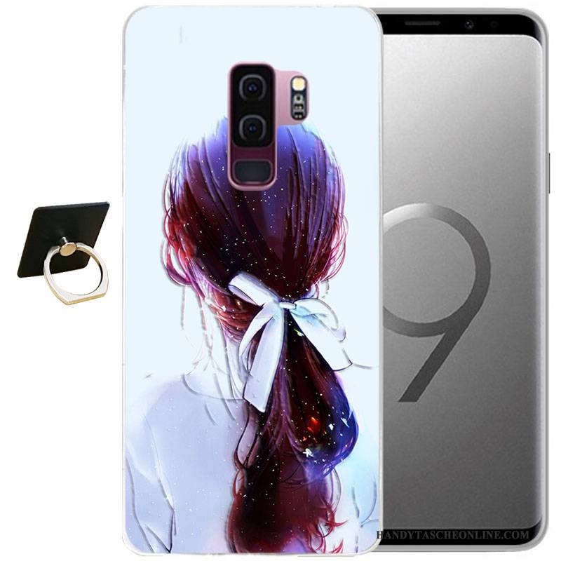 Hülle Samsung Galaxy S9 Taschen Wind Handyhüllen, Case Samsung Galaxy S9 Weiche Grau