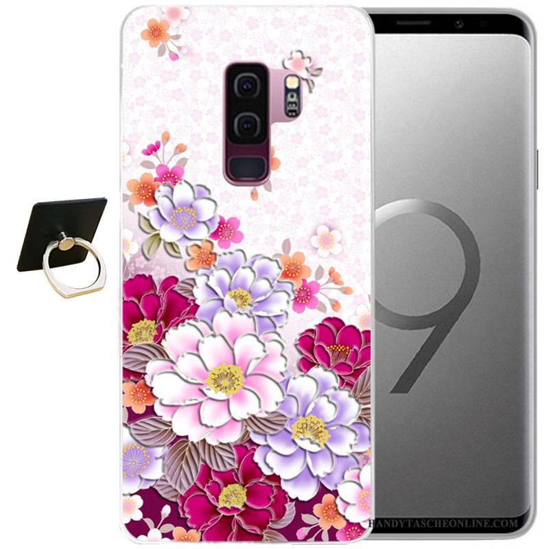 Hülle Samsung Galaxy S9 Taschen Wind Handyhüllen, Case Samsung Galaxy S9 Weiche Grau