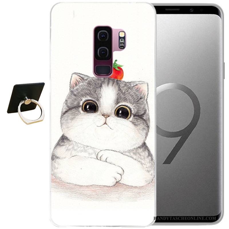 Hülle Samsung Galaxy S9 Taschen Wind Handyhüllen, Case Samsung Galaxy S9 Weiche Grau