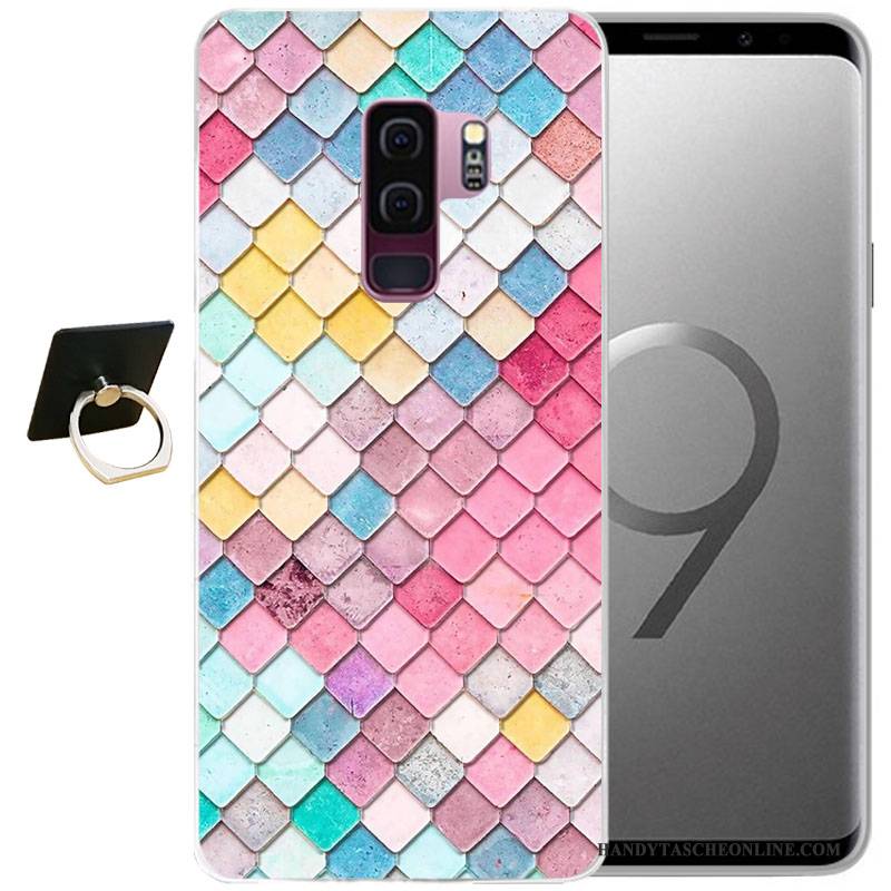 Hülle Samsung Galaxy S9 Taschen Wind Handyhüllen, Case Samsung Galaxy S9 Weiche Grau