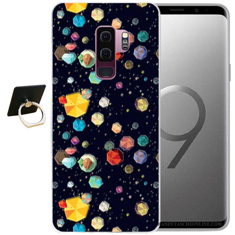 Hülle Samsung Galaxy S9 Taschen Wind Handyhüllen, Case Samsung Galaxy S9 Weiche Grau