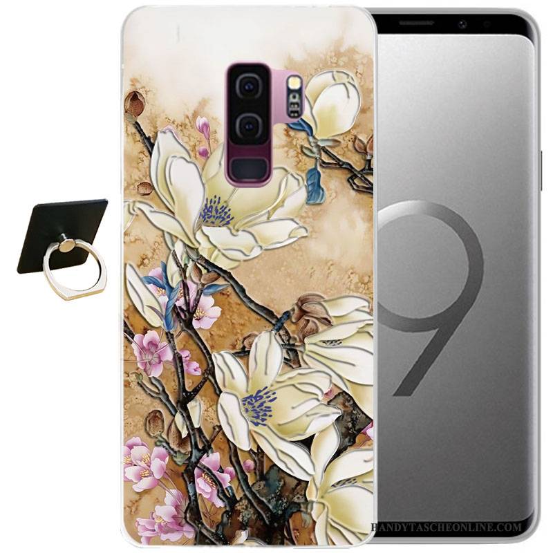 Hülle Samsung Galaxy S9 Taschen Wind Handyhüllen, Case Samsung Galaxy S9 Weiche Grau