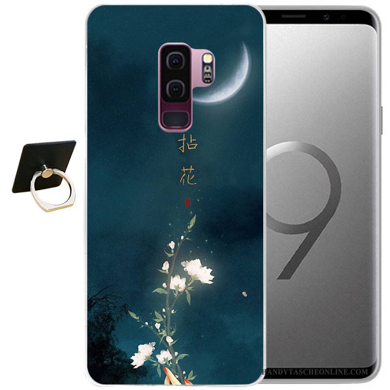 Hülle Samsung Galaxy S9 Taschen Wind Handyhüllen, Case Samsung Galaxy S9 Weiche Grau