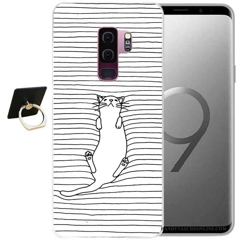 Hülle Samsung Galaxy S9 Taschen Wind Handyhüllen, Case Samsung Galaxy S9 Weiche Grau