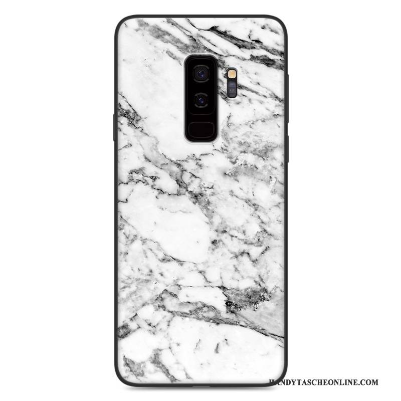 Hülle Samsung Galaxy S9 Weiche Anti-sturz Weiß, Case Samsung Galaxy S9 Schutz Handyhüllen Holz