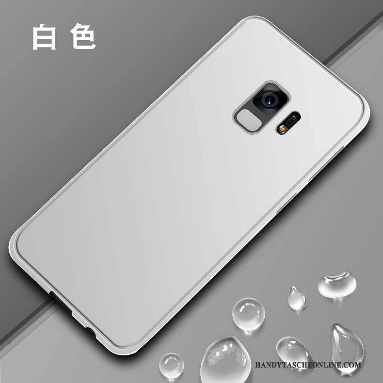 Hülle Samsung Galaxy S9+ Weiche Dunkelblau Handyhüllen, Case Samsung Galaxy S9+ Taschen Schlank Nubuck