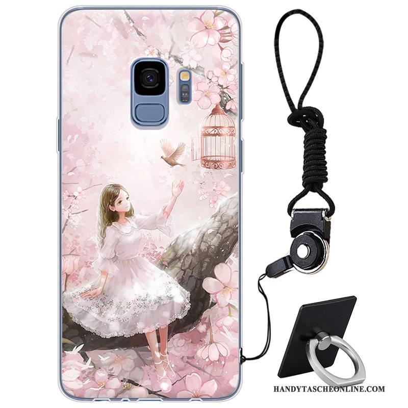 Hülle Samsung Galaxy S9 Weiche Einfach Chinesische Art, Case Samsung Galaxy S9 Silikon Frisch Elegant