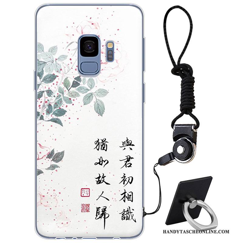 Hülle Samsung Galaxy S9 Weiche Einfach Chinesische Art, Case Samsung Galaxy S9 Silikon Frisch Elegant