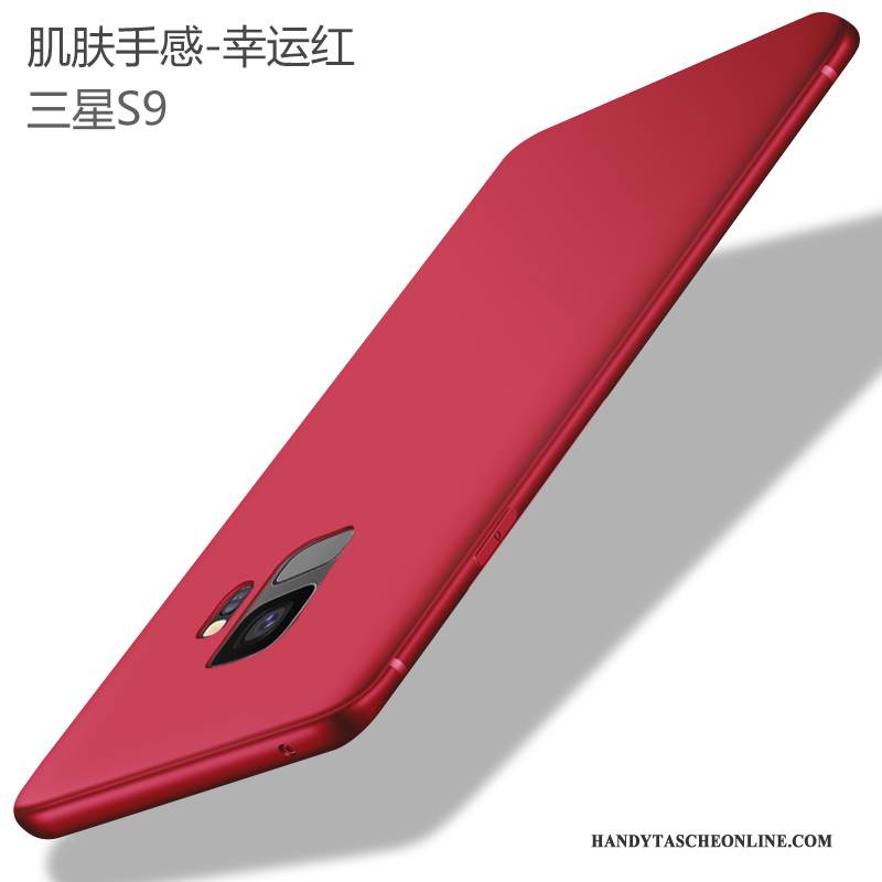 Hülle Samsung Galaxy S9 Weiche Handyhüllen Rot, Case Samsung Galaxy S9 Silikon Anti-sturz Trend