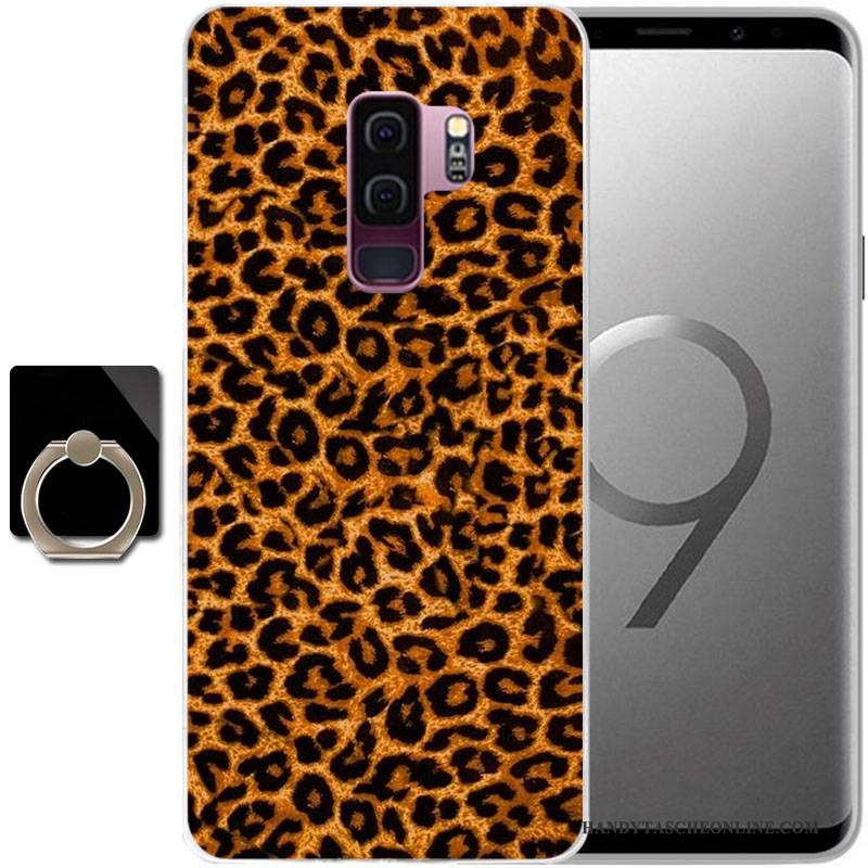 Hülle Samsung Galaxy S9 Weiche Persönlichkeit Schwarz, Case Samsung Galaxy S9 Gemalt Anti-sturz Handyhüllen