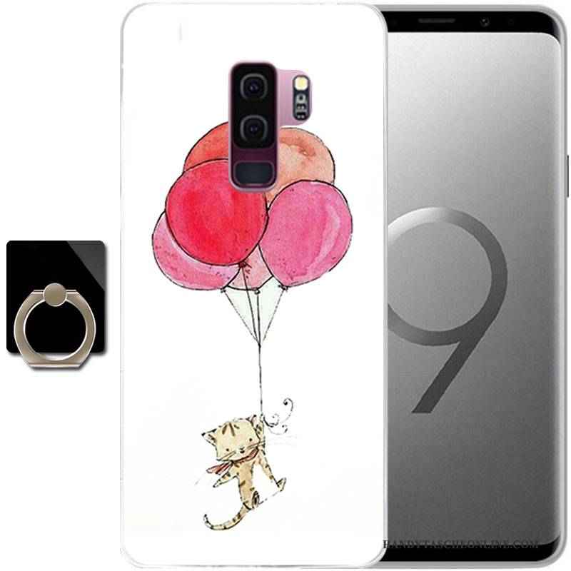 Hülle Samsung Galaxy S9 Weiche Persönlichkeit Schwarz, Case Samsung Galaxy S9 Gemalt Anti-sturz Handyhüllen