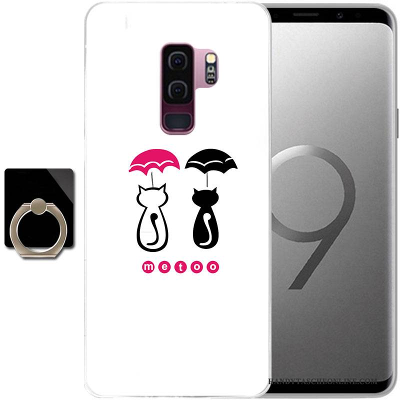 Hülle Samsung Galaxy S9 Weiche Persönlichkeit Schwarz, Case Samsung Galaxy S9 Gemalt Anti-sturz Handyhüllen