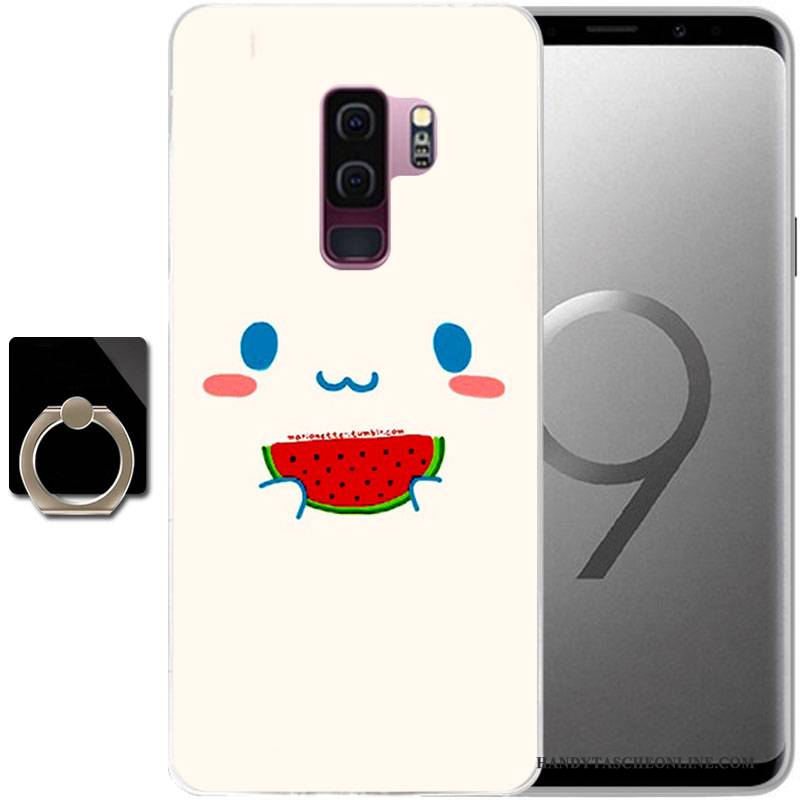 Hülle Samsung Galaxy S9 Weiche Persönlichkeit Schwarz, Case Samsung Galaxy S9 Gemalt Anti-sturz Handyhüllen