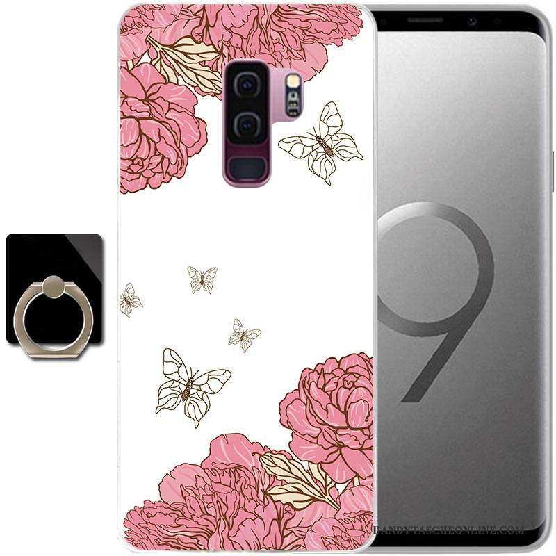 Hülle Samsung Galaxy S9 Weiche Persönlichkeit Schwarz, Case Samsung Galaxy S9 Gemalt Anti-sturz Handyhüllen