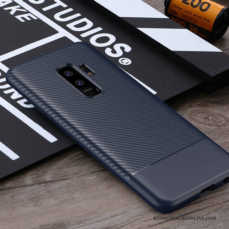 Hülle Samsung Galaxy S9+ Weiche Schwarz Handyhüllen, Case Samsung Galaxy S9+ Silikon Grau Anti-sturz