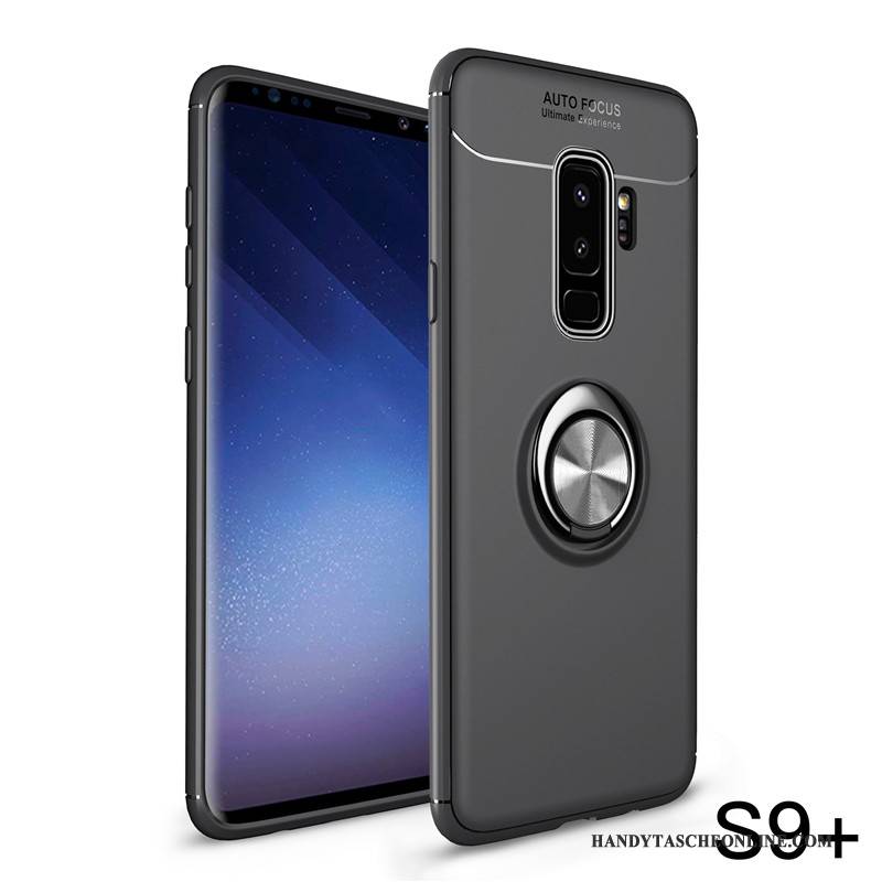 Hülle Samsung Galaxy S9+ Weiche Schwarz Trendmarke, Case Samsung Galaxy S9+ Taschen Anti-sturz Handyhüllen