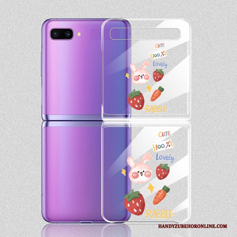 Hülle Samsung Z Flip Karikatur Erdbeere Trend, Case Samsung Z Flip Taschen Anti-sturz Nette